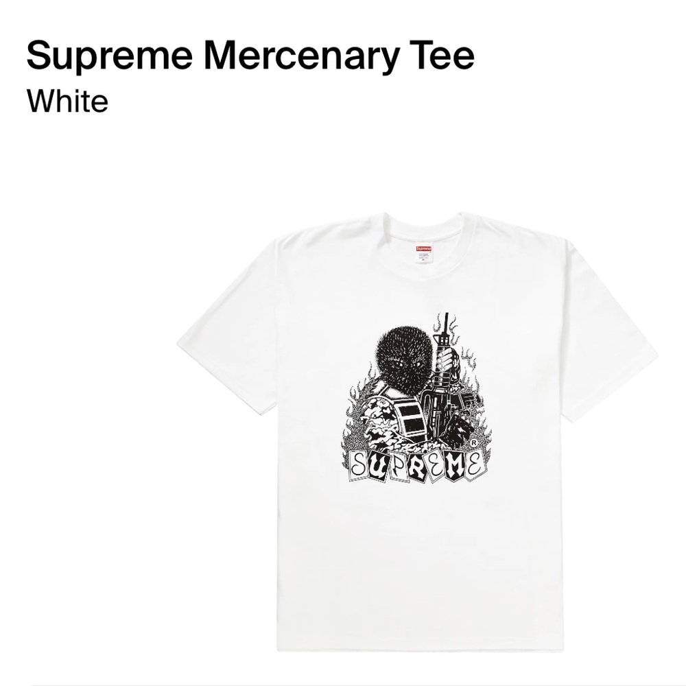Supreme Mercenary Tee in White